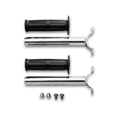 Double poignée pour un positionnement précis de la tête de nettoyage