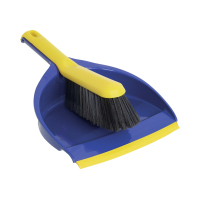 Ensemble pelle-balayette universel bleu