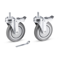 Roulettes pivotantes avec frein Std. D125