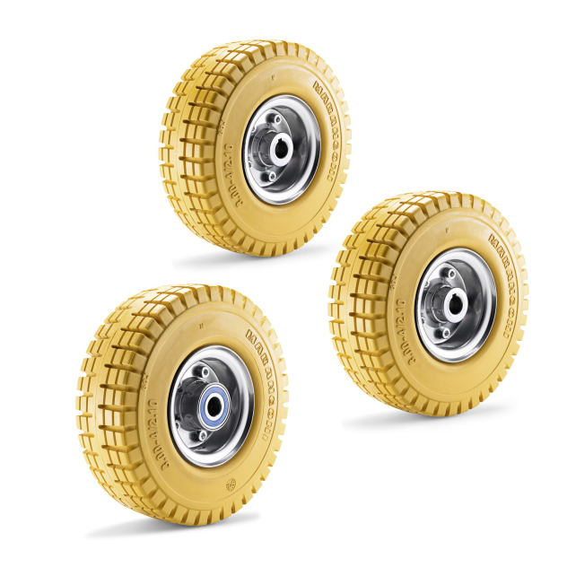 Bandenset massief rubber,geen strepen - Af Fabriek