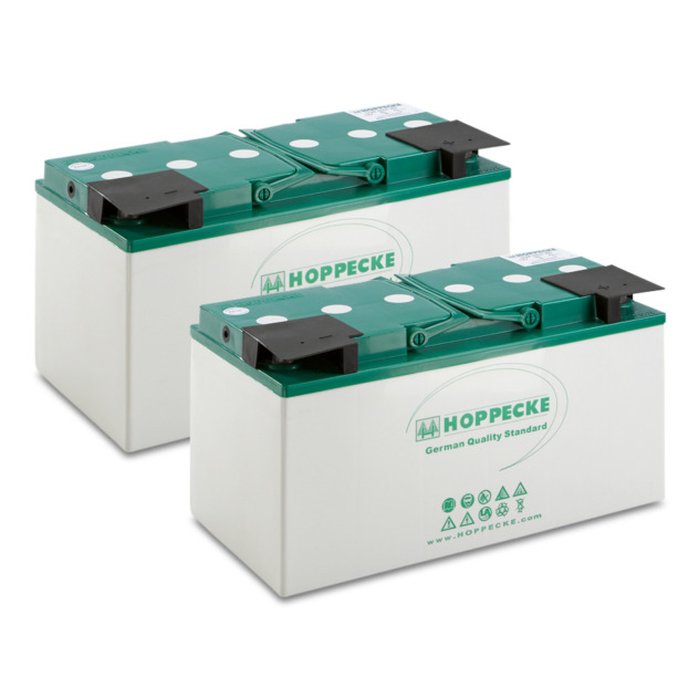 Jeu de batteries, 24 V, 115 Ah, Sans maintenance