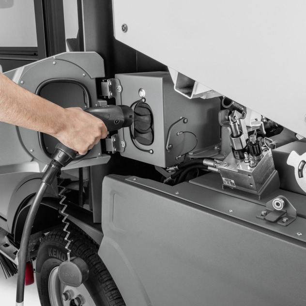 Veeg-/zuigmachine voor gemeenten MC 250 e!ectric