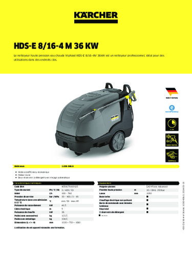 Informations sur le produit