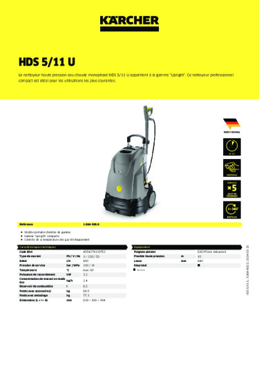 Informations sur le produit