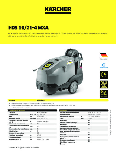 Informations sur le produit