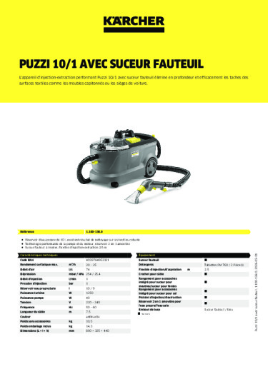 Informations sur le produit