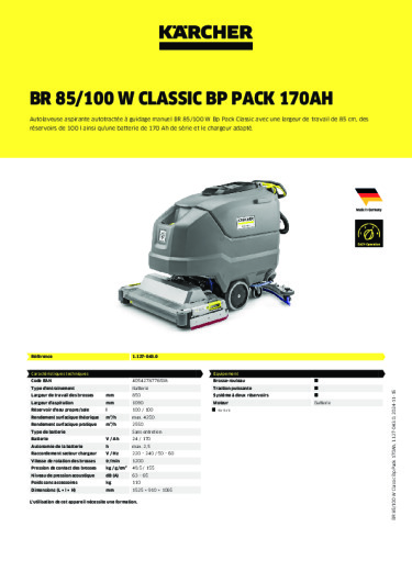 Informations sur le produit