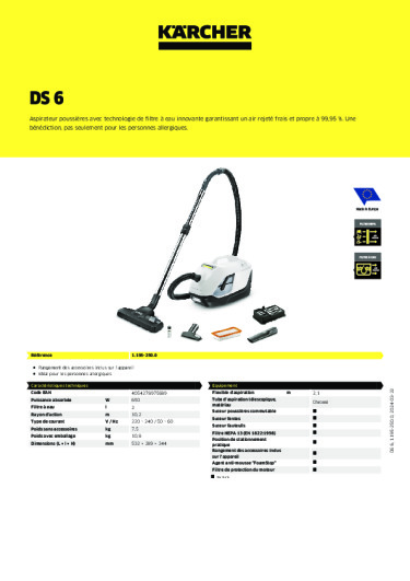 Informations sur le produit