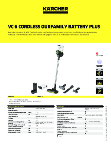 Informations sur le produit