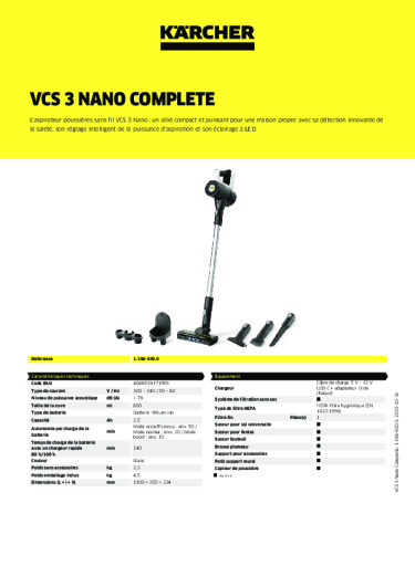 Informations sur le produit