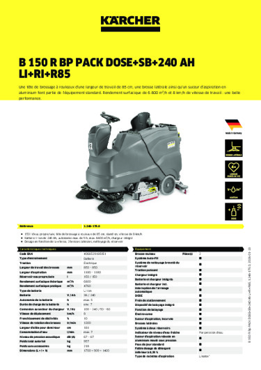 Informations sur le produit