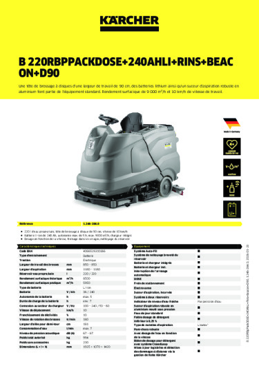 Informations sur le produit