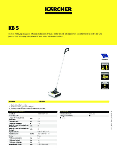 Informations sur le produit