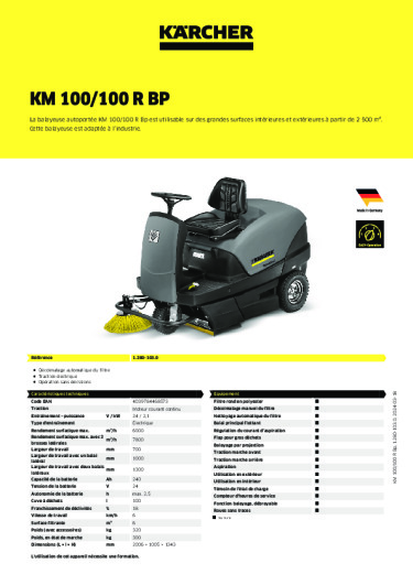 Informations sur le produit