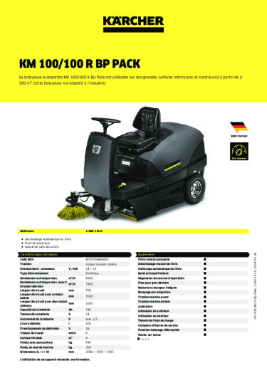 Informations sur le produit