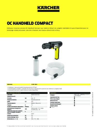 Informations sur le produit