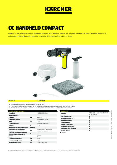 Informations sur le produit