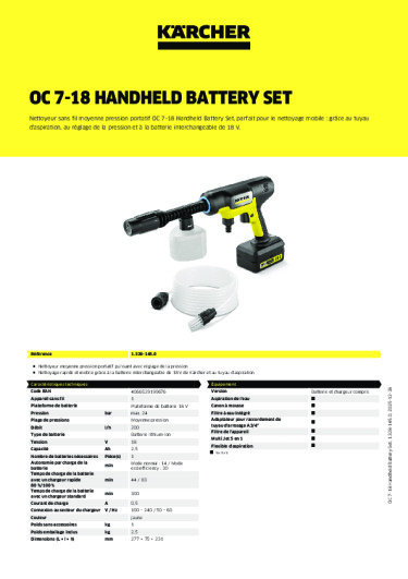 Informations sur le produit