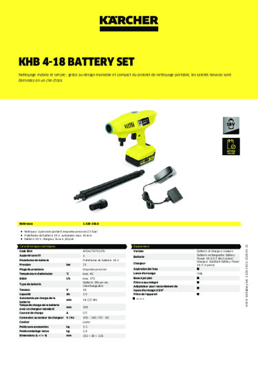 Informations sur le produit