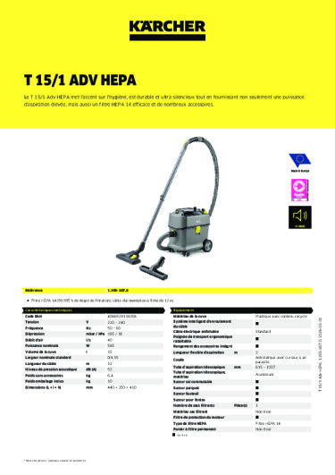 Informations sur le produit