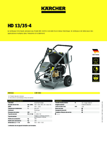 Informations sur le produit