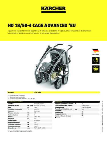 Informations sur le produit