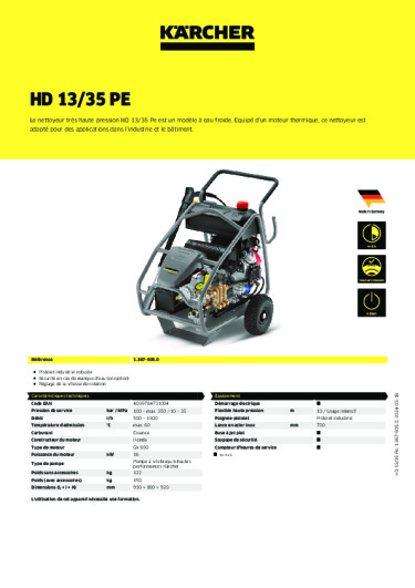 Informations sur le produit