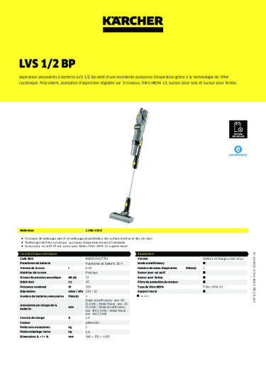 Informations sur le produit