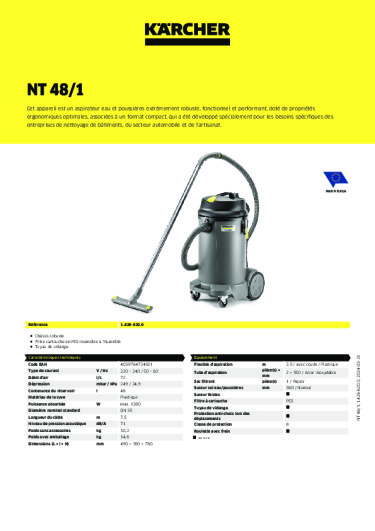 Informations sur le produit