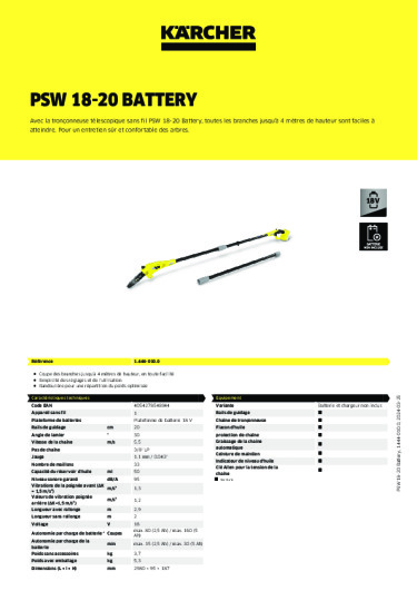 Informations sur le produit