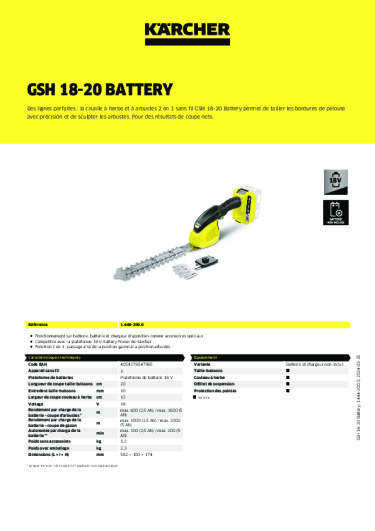 Informations sur le produit