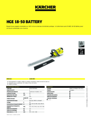 Informations sur le produit