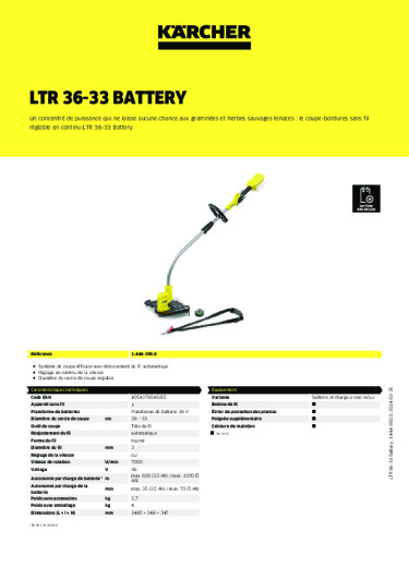 Informations sur le produit