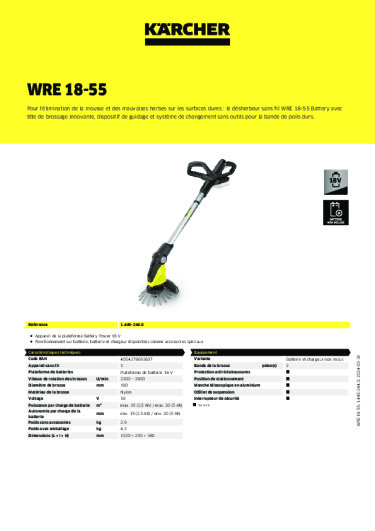 Informations sur le produit