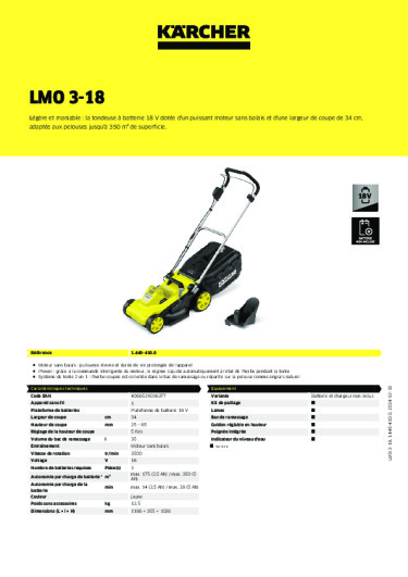 Informations sur le produit