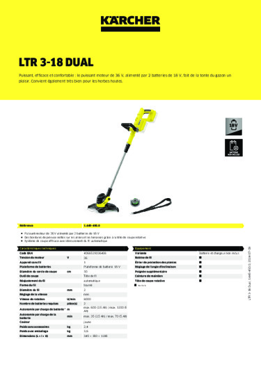 Informations sur le produit