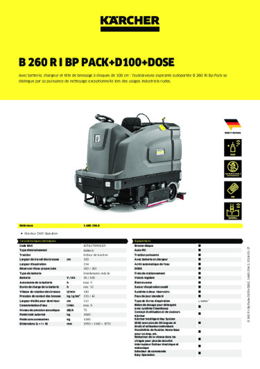 Informations sur le produit