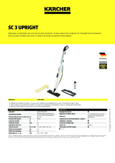 Informations sur le produit