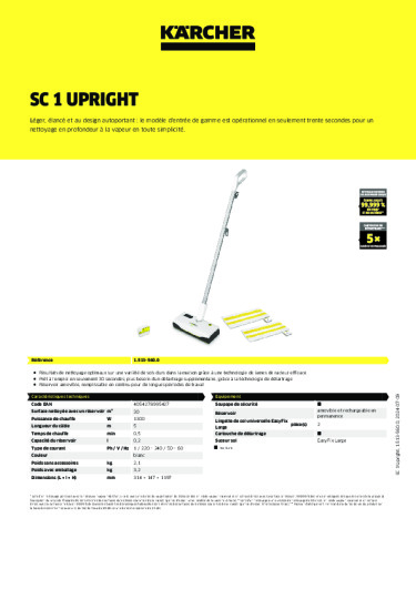 Informations sur le produit