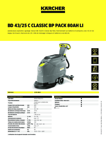 Informations sur le produit