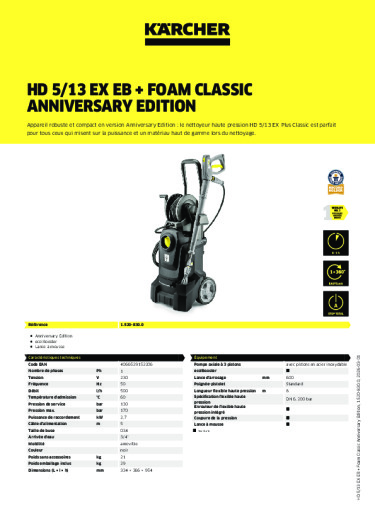 Informations sur le produit