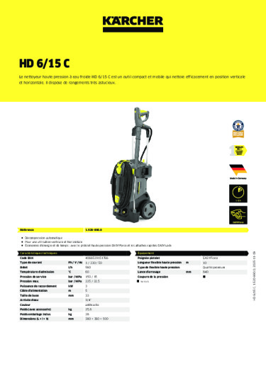 Informations sur le produit