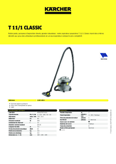 Informations sur le produit