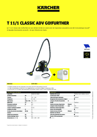 Informations sur le produit