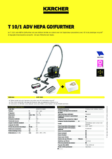 Informations sur le produit