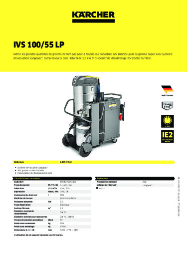 Informations sur le produit