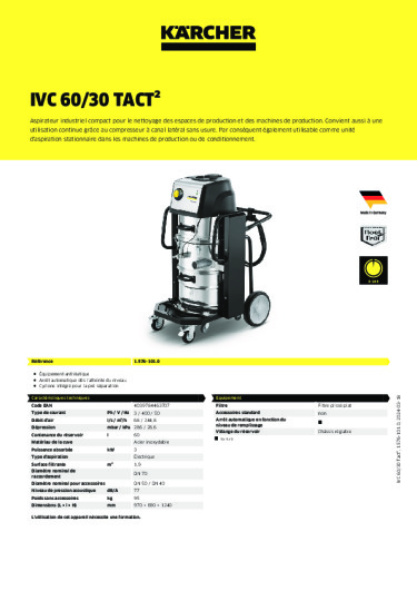 Informations sur le produit