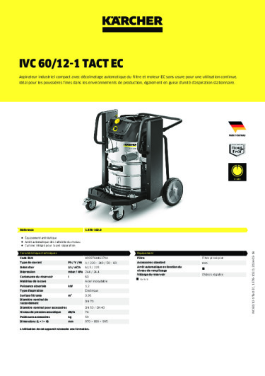 Informations sur le produit