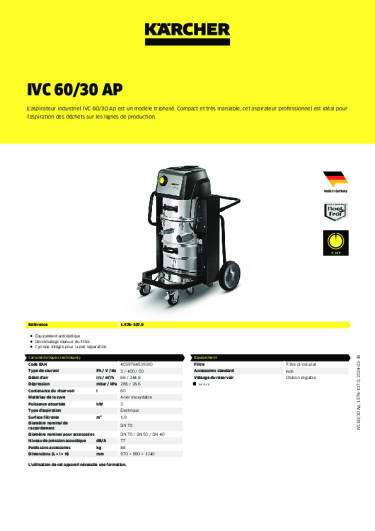 Informations sur le produit