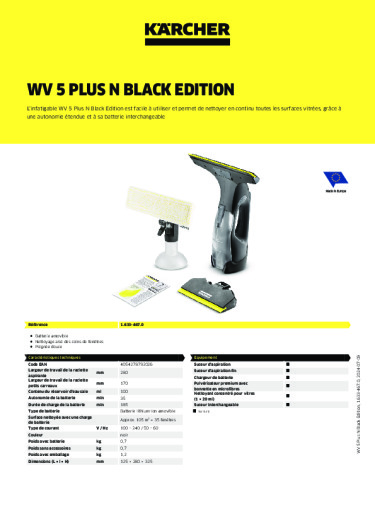 Informations sur le produit